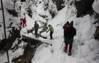 Image of Snowshoeing in Janosik Gorge/Canyon